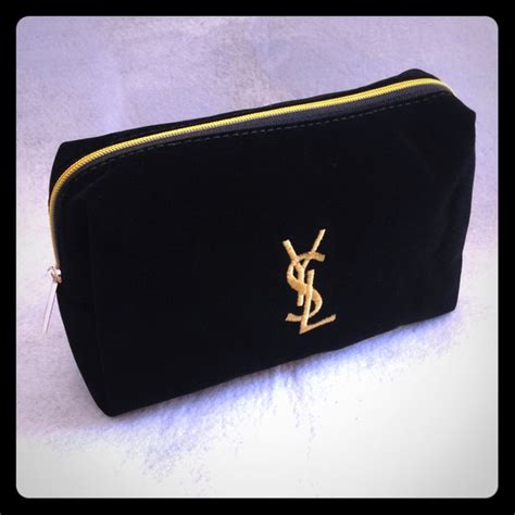 ysl black makeup bag|yves saint laurent cosmetic bag.